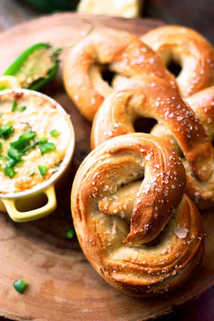 Homemade Pretzels with Beer Cheese - The Seaside Baker