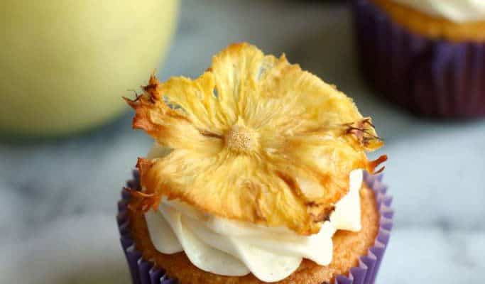 pineapple curd cupcakes