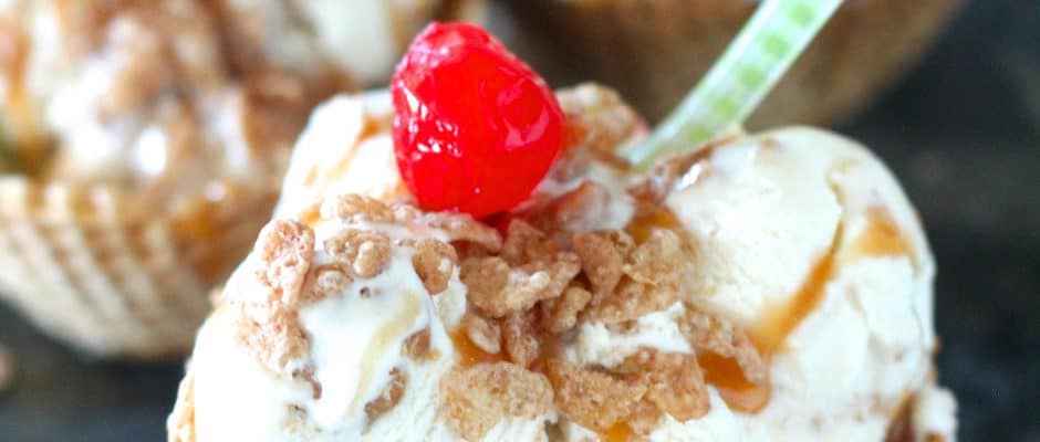 sweet cinnamon custard made from cereal milk churned into ice cream perfection