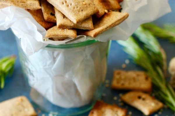 Garlic Rosemary Crackers
