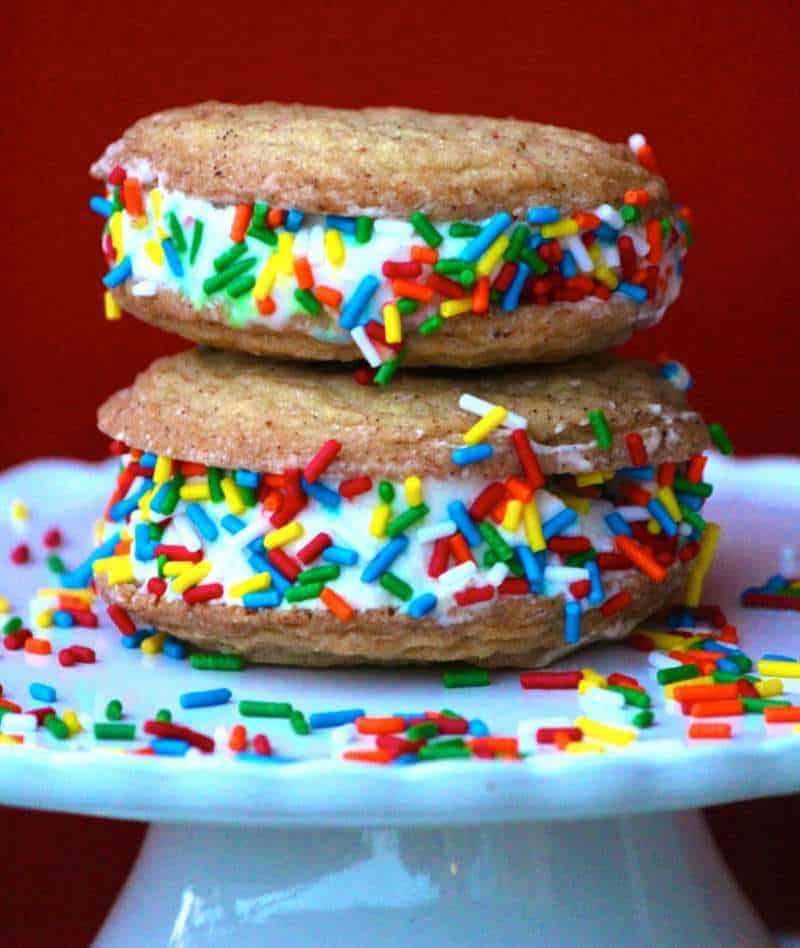 Chai Snickerdoodles and Cinnamon Ice Cream Sandwiches