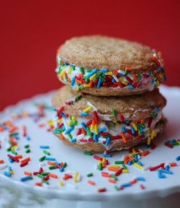 Chai Snickerdoodles and Cinnamon Brown Butter Ice Cream Cookie Sandwiches