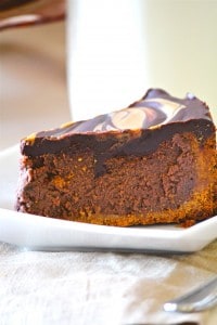 Decadent Chocolate and Nutterbutter Peanutbutter Swirl Fluffy Chocolate Cheesecake