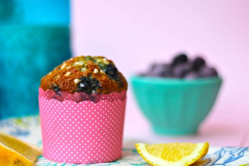 Mother’s Day Lemon-Bluberry Ricotta Muffins