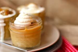 Blue Ribbon Salted Caramel Butterscotch Pudding with Whip Cream Topping