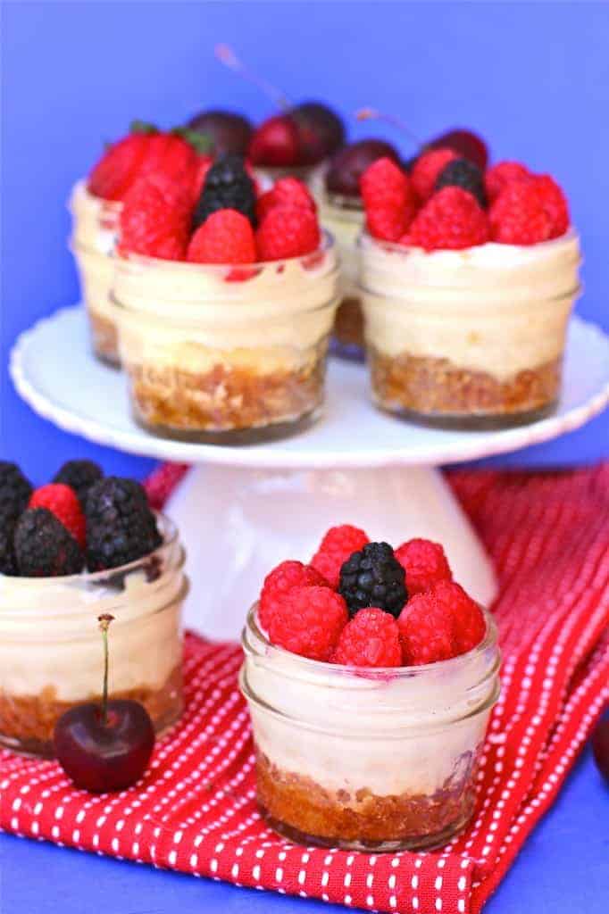 Mini CrockPot Cheesecakes