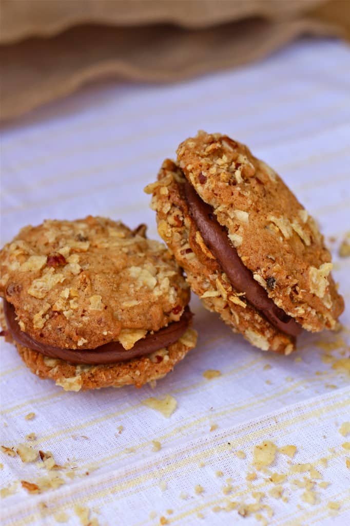 Martha Stewart Potato Chip Nutella Filled Cookie Sandwiches