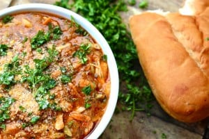 Zuppa di Orzo with Chicken and Fresh Parsley 