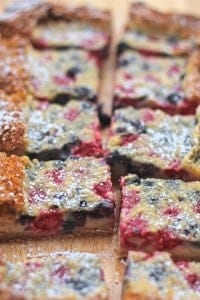 Berry Summer Custard Bars