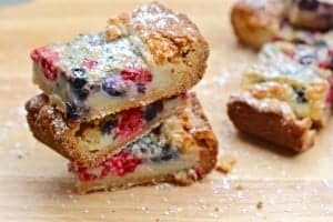 Fresh Fruit Summer Custard Bars