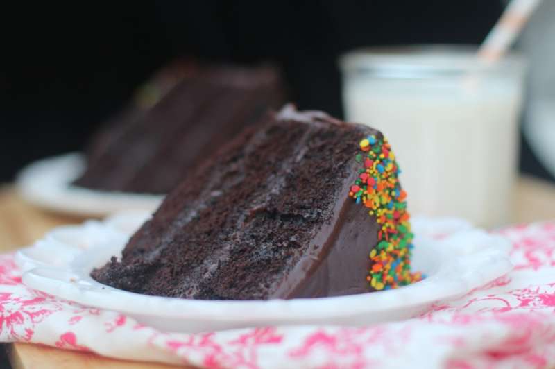 Perfect Chocolate Cake with Chocolate Buttercream Frosting 