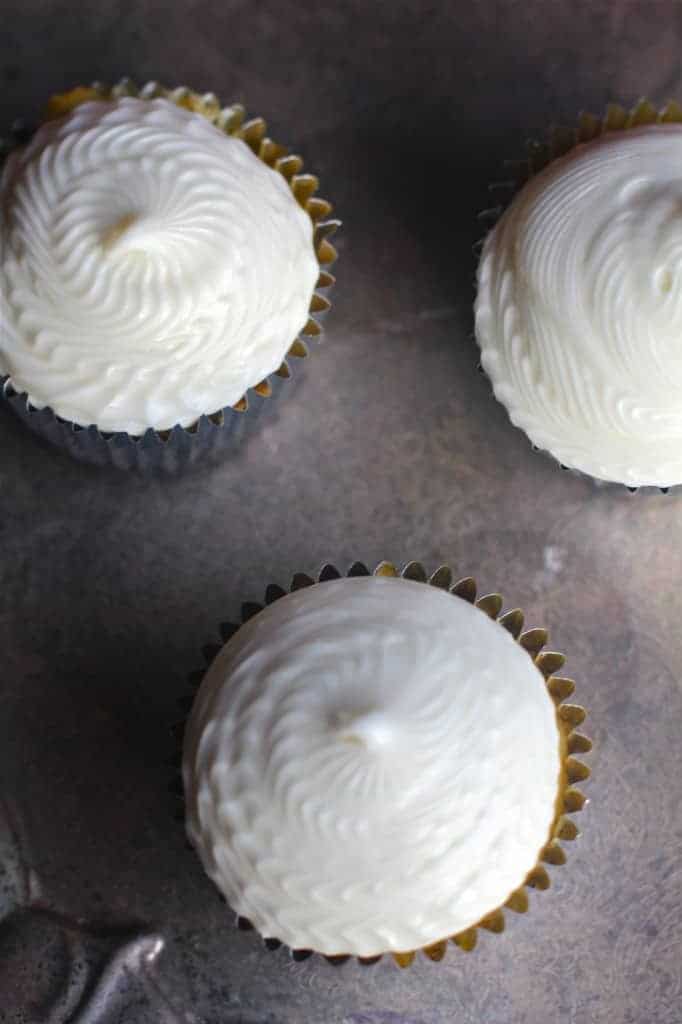 Holiday Themed Eggnog Cupcakes