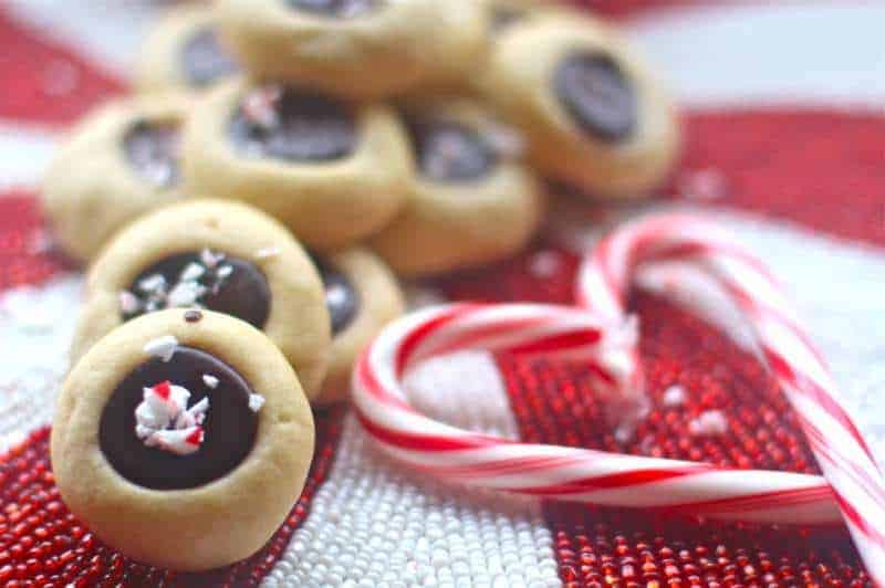 Nutella Peppermint Thumbprints