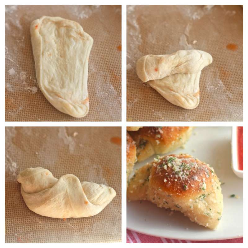 Garlic Parmesan Crescent Steps