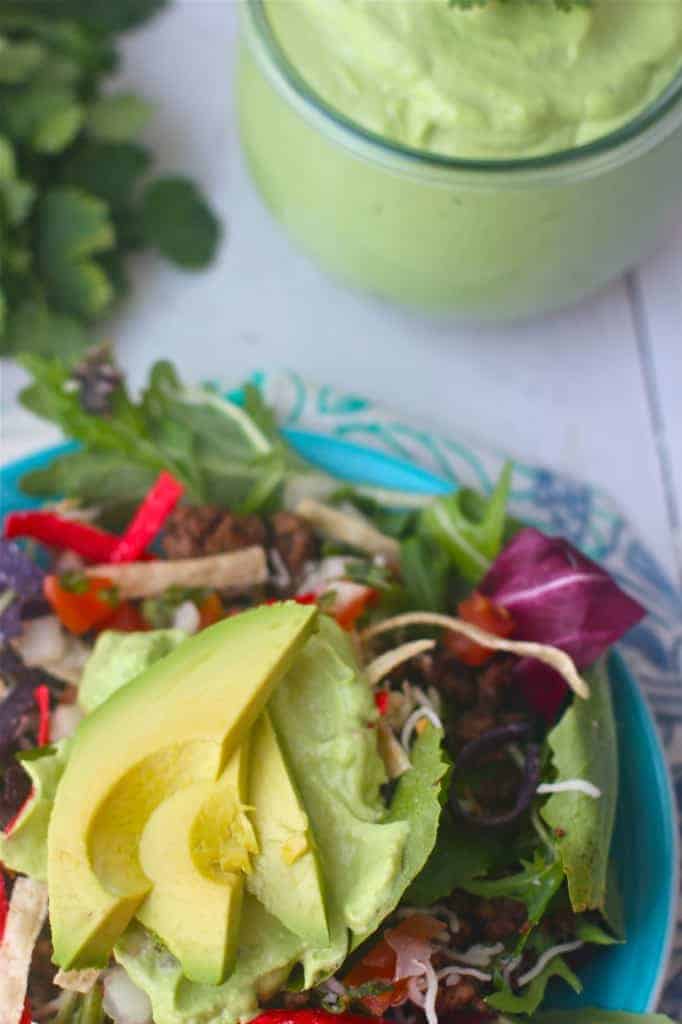 Creamy Avocado Cilantro Dressing