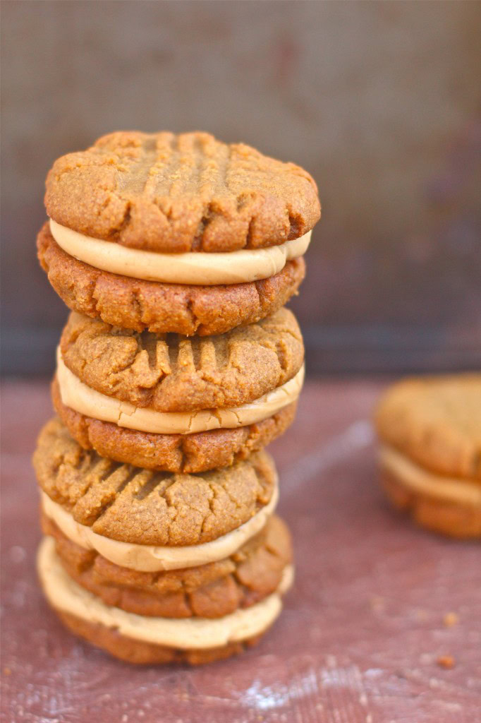 Flourless Peanut Butter Cookie Sandwiches