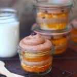 Vanilla Bean Mocha Cupcakes In Mason Jars