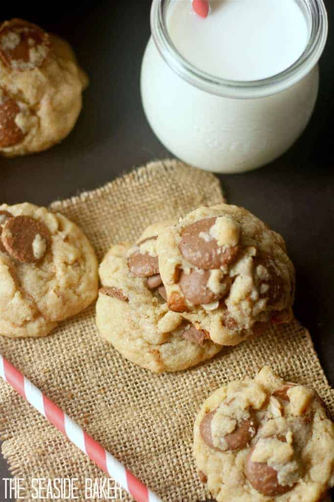 Soft Triple Almond Chocolate Chip Cookies