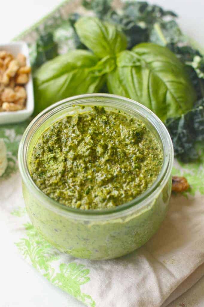 Walnut Kale Basil Pesto