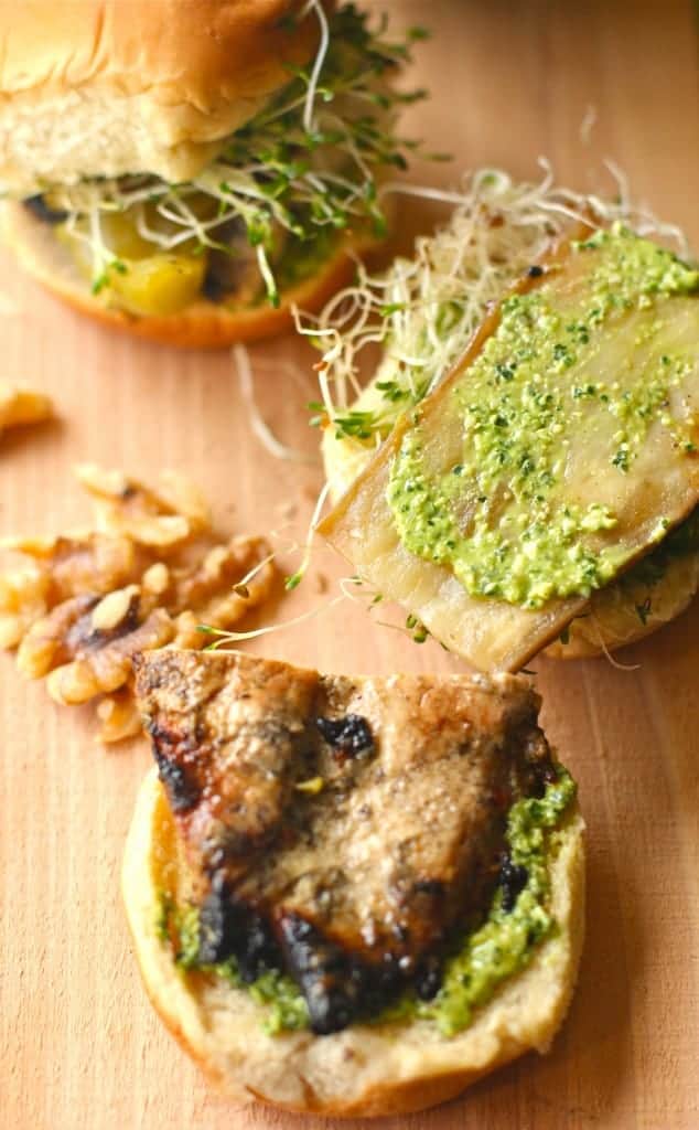 Walnut Kale Basil Pesto Sandwich Spread 