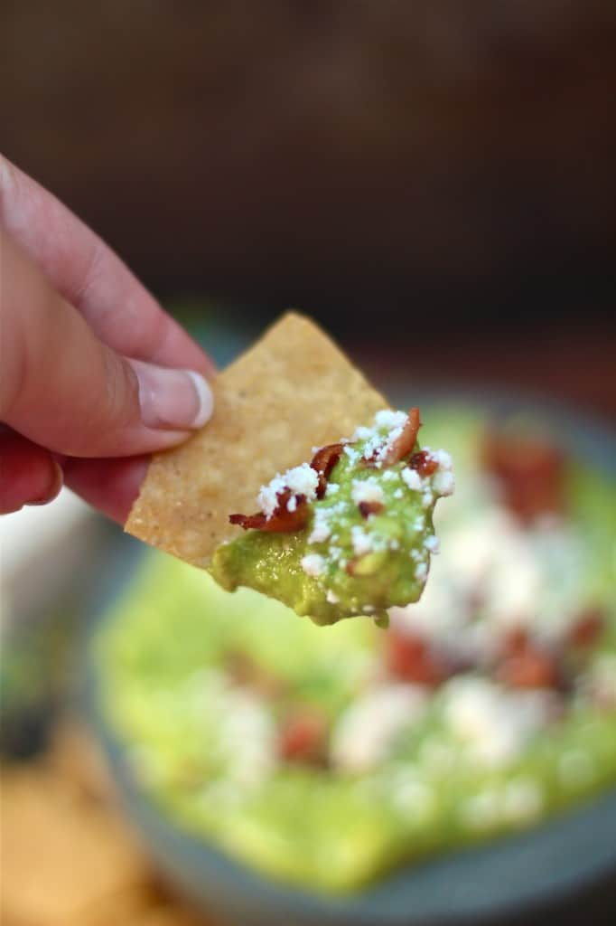 Bacon-Cotija Guacamole Dip