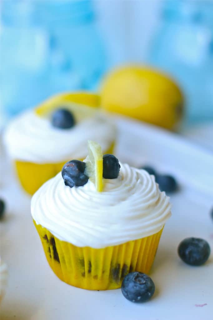 Gluten Free Lemon Blueberry Cupcakes The Seaside Baker