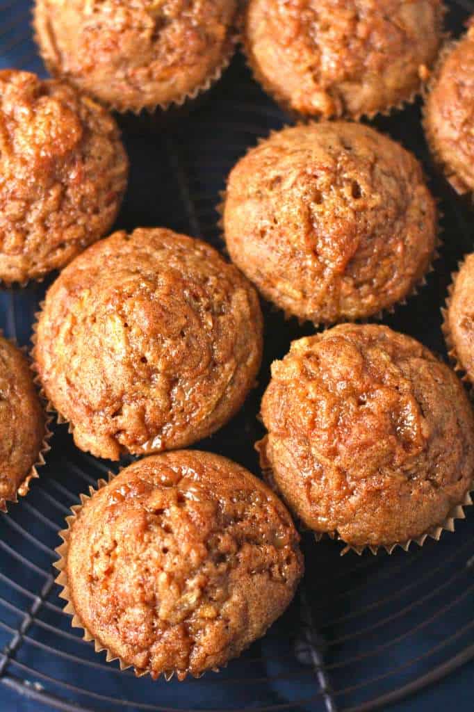 Ginger Carrot Muffins with Dulce de Leche