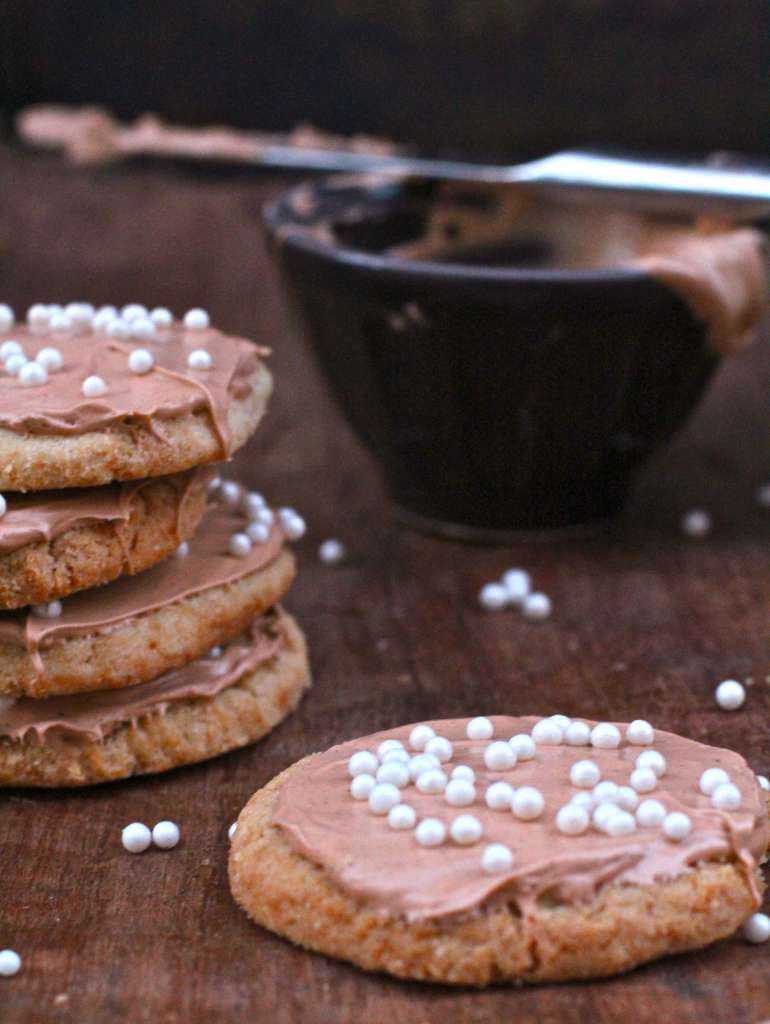 Subtlely Sweet Buttermilk Sugar Cookies with Maple Frosting