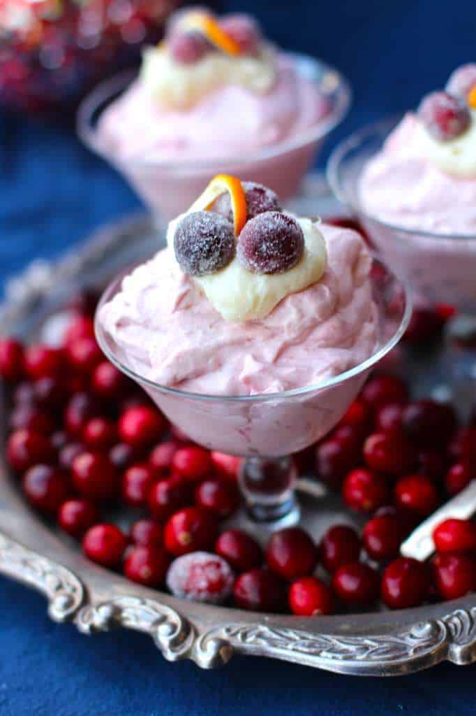 Fresh Whipped Cranberry Mousse