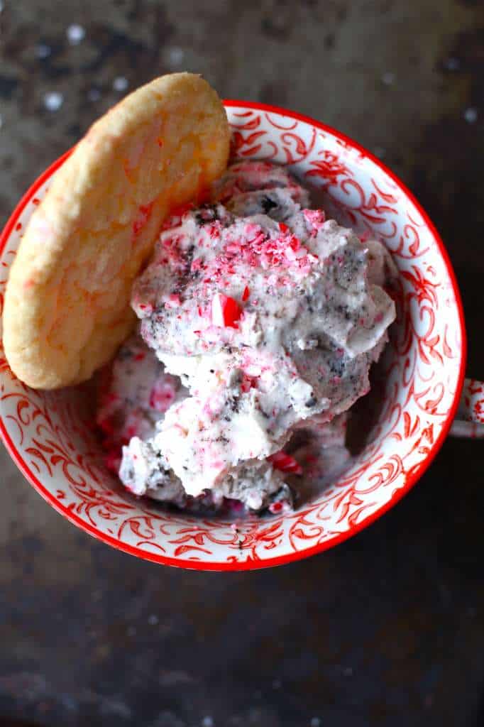Peppermint Sugar Cookie with Oreo Ice Cream