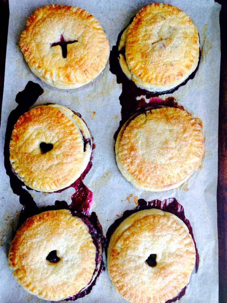 Blueberry Lavender Hand Pies - The Seaside Baker