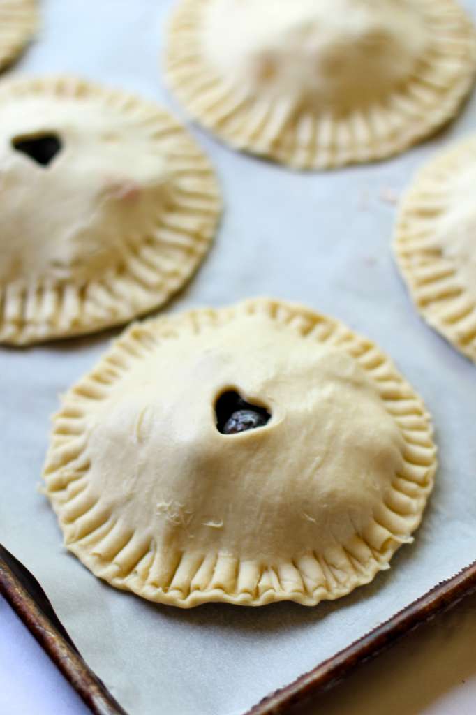 blueberry uncooked hand pies