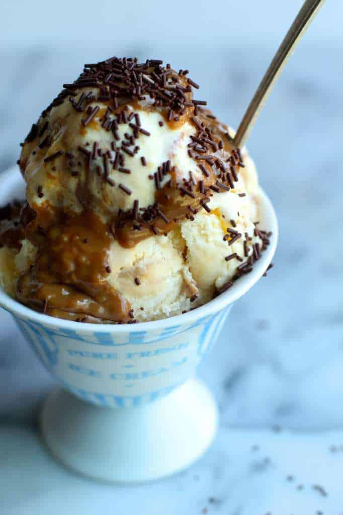 Dulce de Leche Swirled Ice Cream