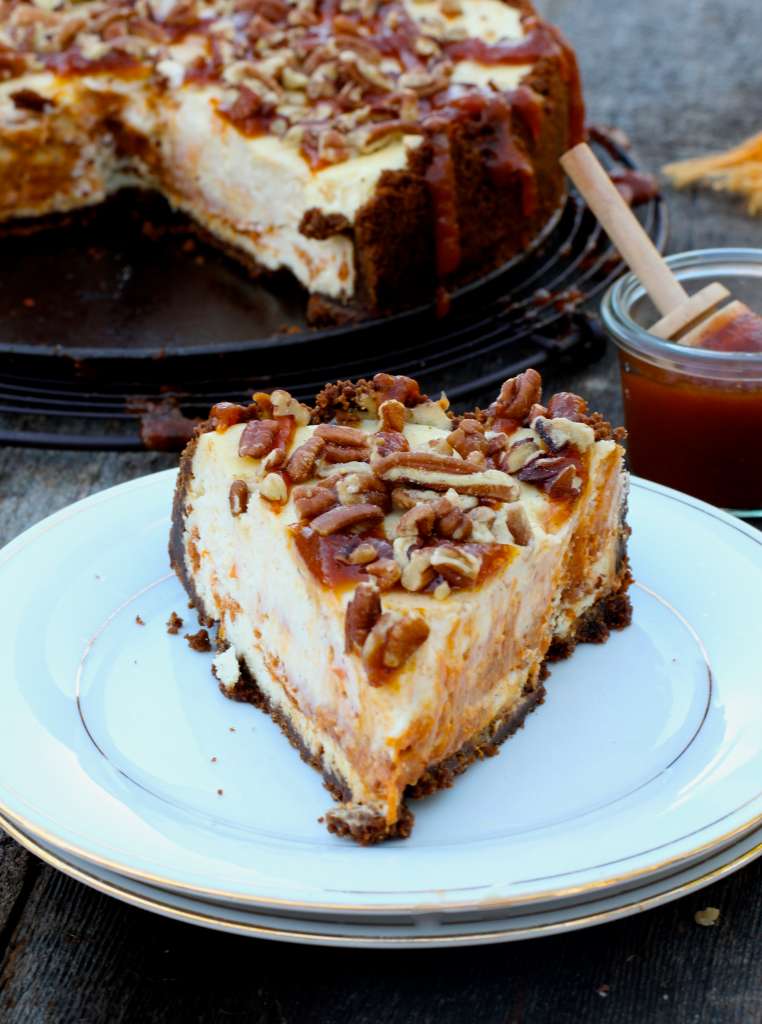 Sweet Potato Pie Swirled Cheesecake