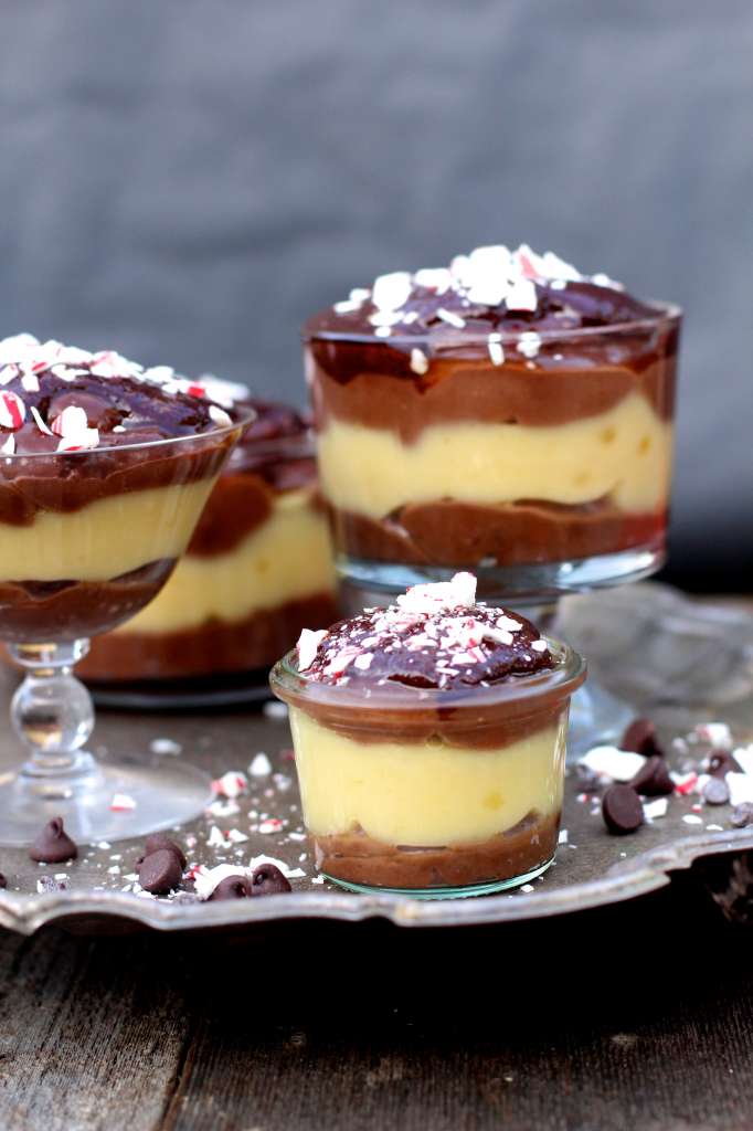 Chocolate Peppermint Pudding Cups