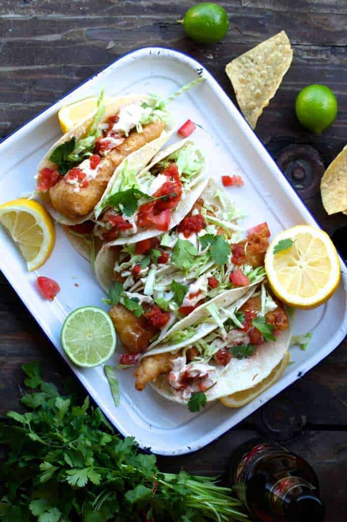 Beer Batter Fish Tacos