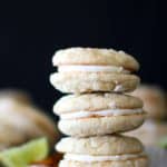 Lemon Lime Coconut Cookie Sadwiches