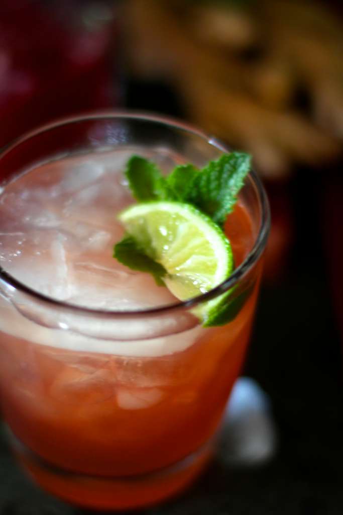 Homemade Rhubarb Ginger Gin CocktailPerfect Summer Drink The Seaside