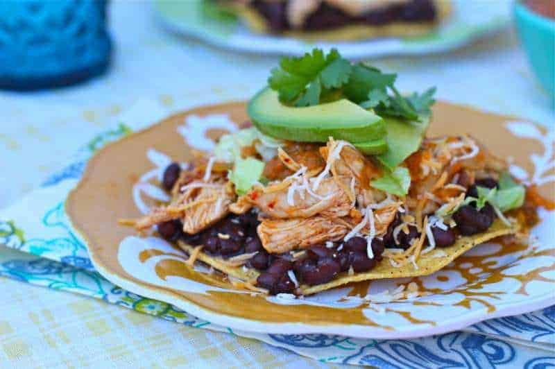 Chipotle Chicken Tostadas