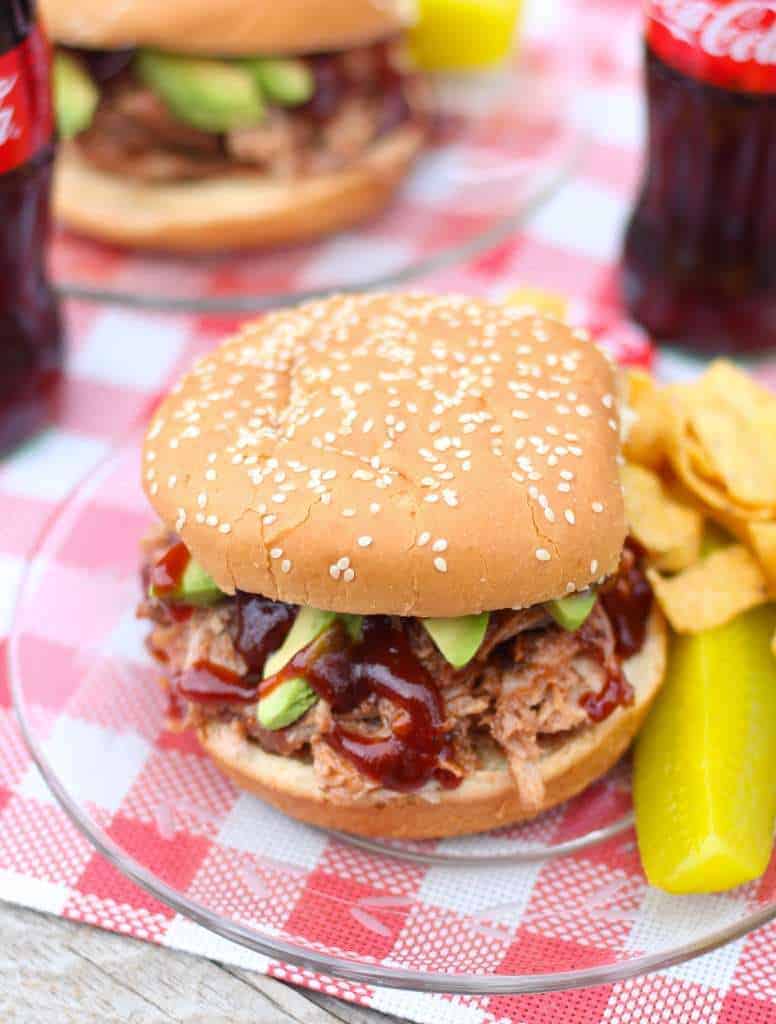 Crock Pot Pulled Pork BBQ Sandwiches - The Seaside Baker