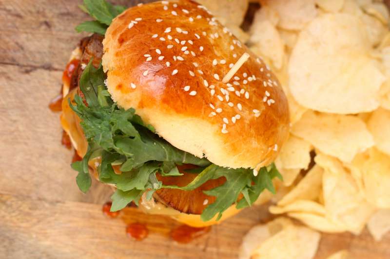 Homemade Brioche Buns with Teriyaki Grilled Burgers