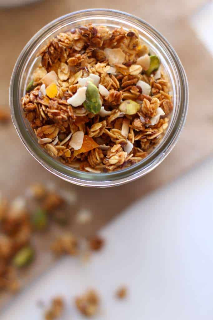 Apricot Cardamom Granola - The Seaside Baker