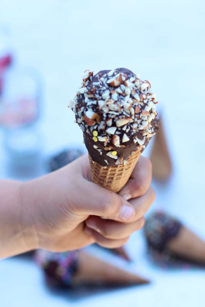 Dipped and Decorated Ice Cream Cones