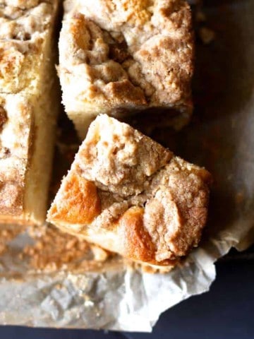 thick ny style buttery coffee cake