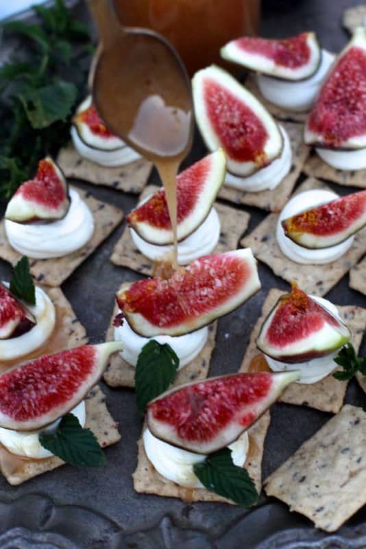 Fig and Mascarpone Cracker Appetizers The Seaside Baker