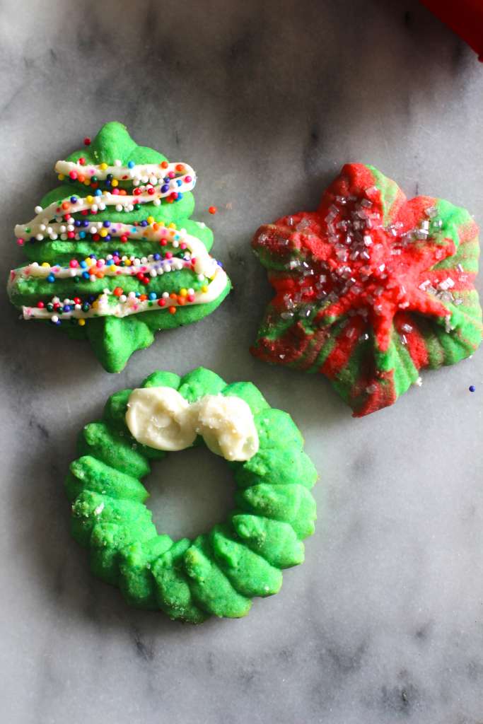 Woodland Christmas Spritz Cookies – creative cookie press