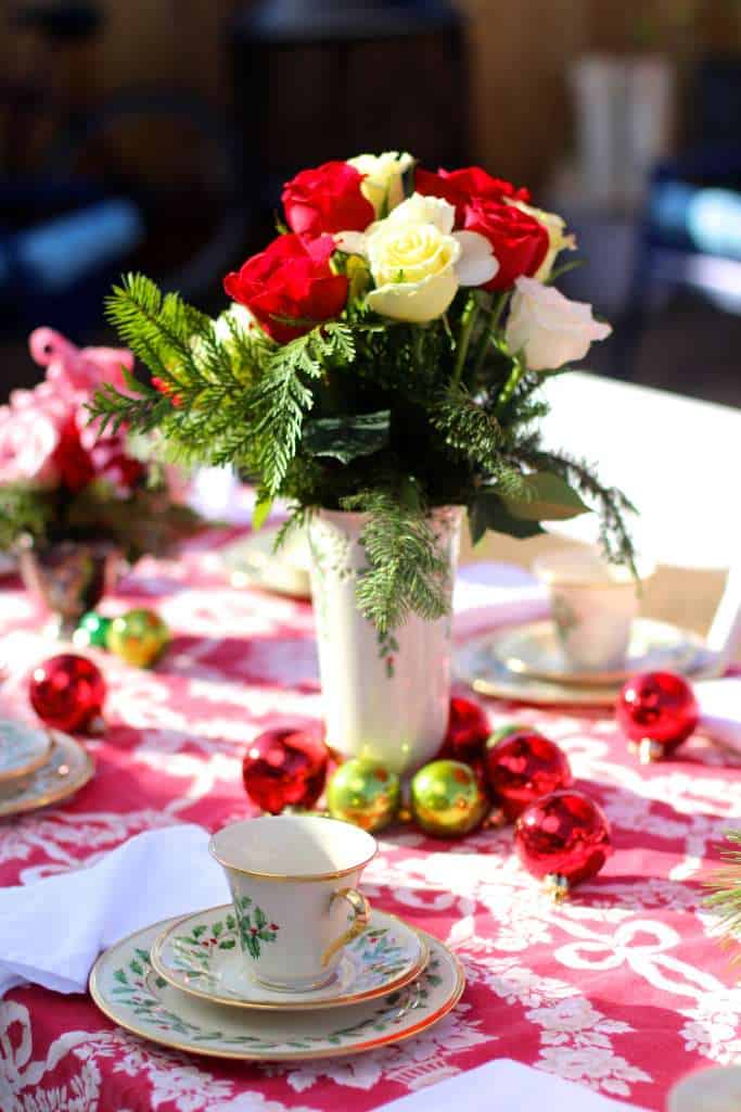 Adult's Christmas Tea Table