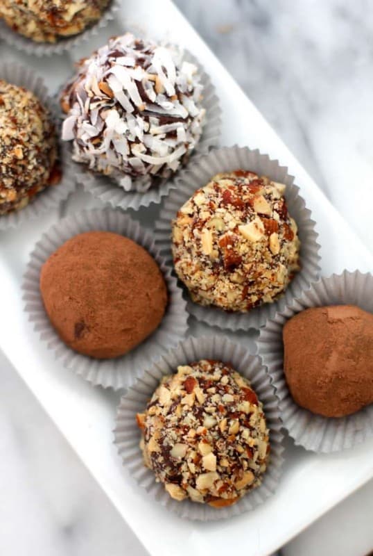 Chocolate Almond Truffles - The Seaside Baker