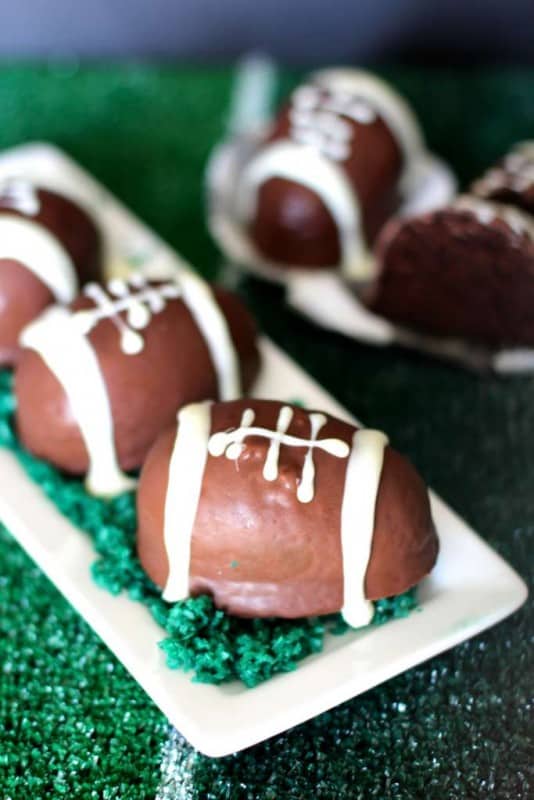 Chocolate Footballs - The Seaside Baker