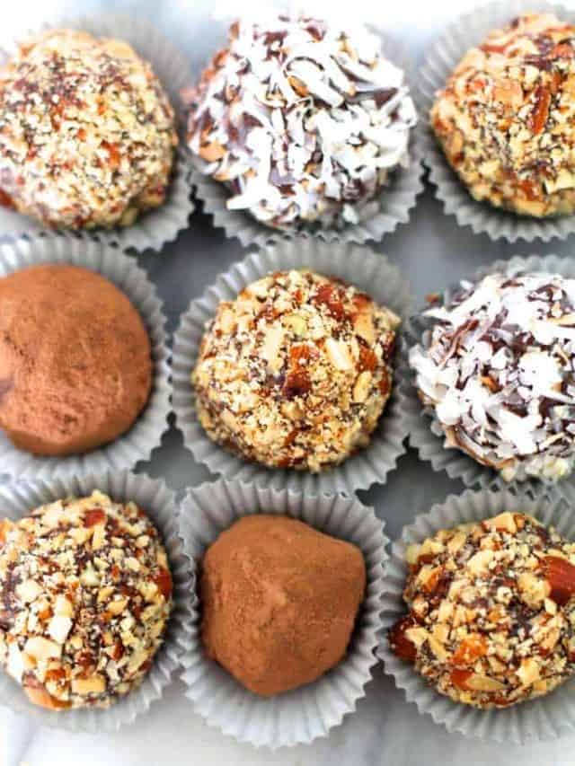 Chocolate Almond Truffles Story